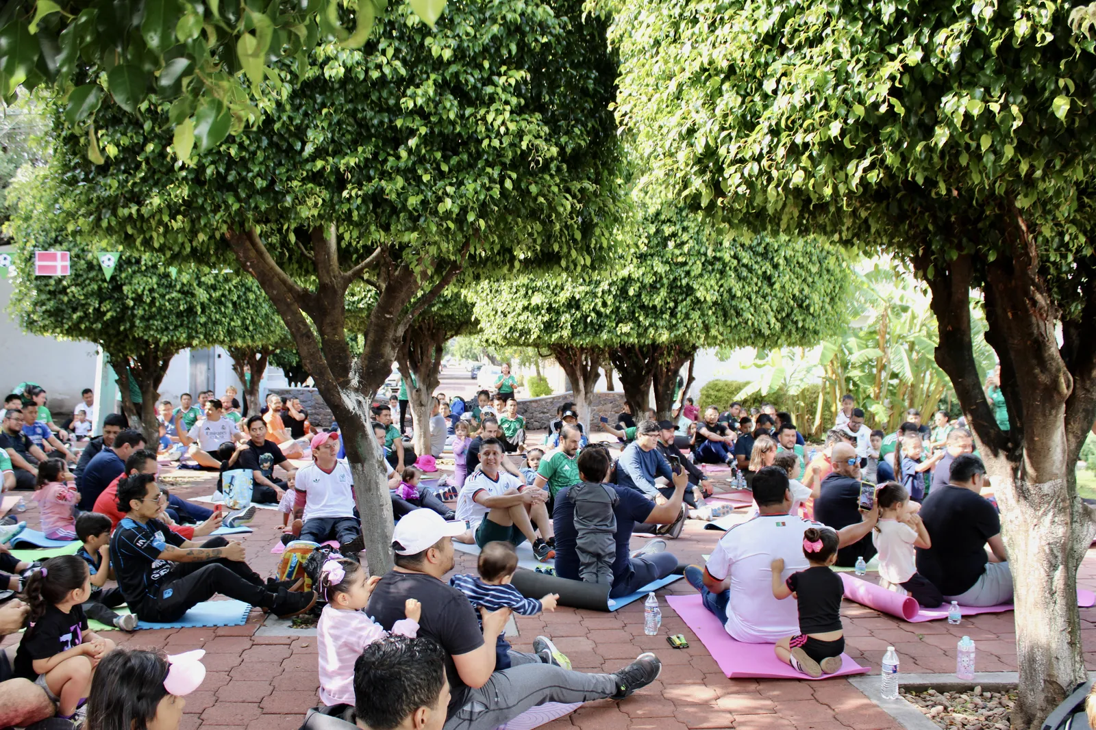 Families at the park — Newton Father's Day